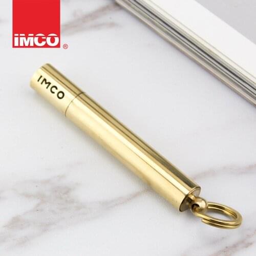IMCO Copper Long Mini Strip Inflatable Lighter Kerosene Lighter Rolling Tray Keychain Lighters Smoking Accessories Lighters Bulk