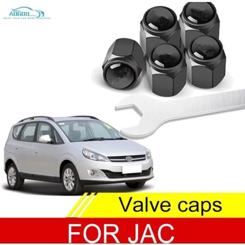 Car Wheel Tire Air Valve Caps Stem Cover With Brand Logo For JAC J5 S2 S3 S5 Iev6s Accessories
