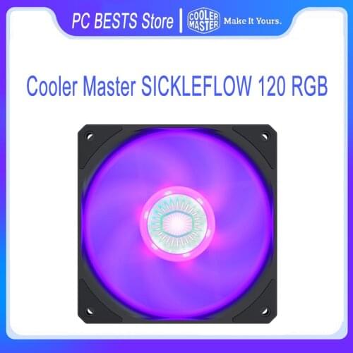 Cooler Master SickleFlow 120 RGB 120mm Computer Case CPU Cooling Quiet Fan RGB 12V/4PIN For CPU Liquid and Air Cooler