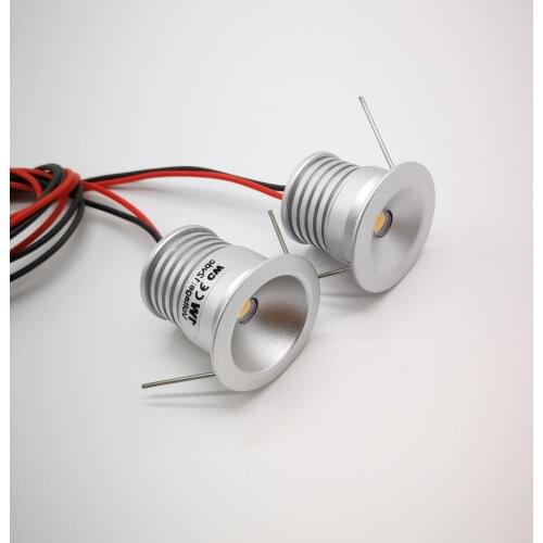 Mini LED Downlight IP65 Dimmable Spotlight 1W 12V Ceiling Lighting Recessed Bedroom Spot Light 25mm cutout Kitchen Cabinet Light