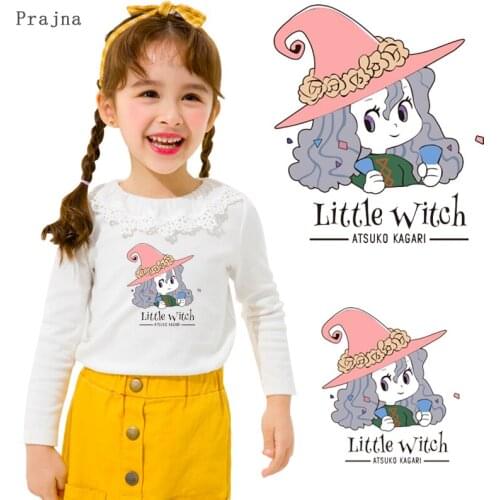 Fashion Girl Thermo Transfer Sticker On Clothes Cartoon Girl Iron On Patches For T-Shirt Jacket DIY Washable Heat Transfer Patch