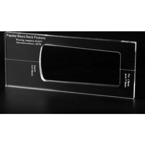 Musiclily Pro CNC Accurate Acrylic Bass Neck Routing Templates for Standard Jazz Bass/P-Bass