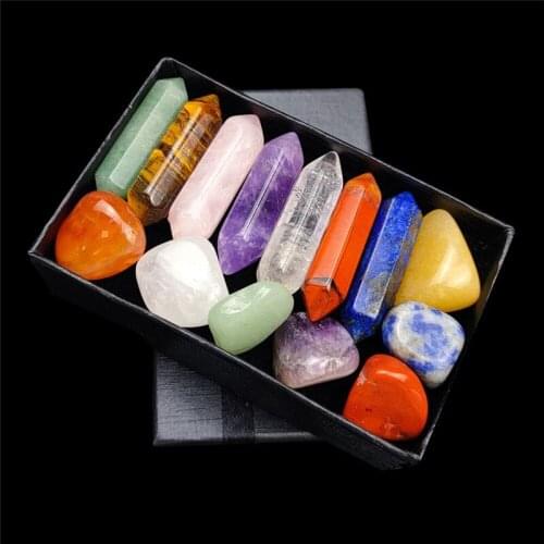 7 Chakra Stone Set Mothers Day Gift Meditation Stone Yoga Amulet With Gift Box SCIE999