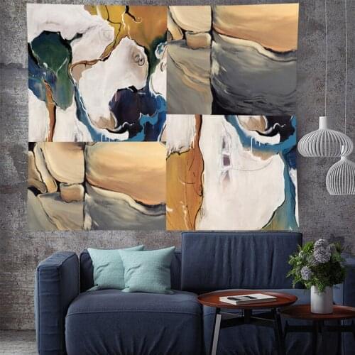 Abstract style wall hanging Tapestries Oil painting mechanism goblen personality hippie wall Hanging Home Decor wall carpet