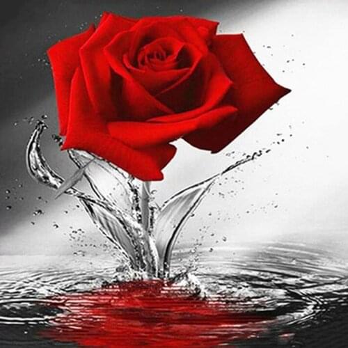 Dispaint Diamond Painting "Flower landscape" Cross Stitch Custom Photo Diamond Embroidery Square Round Drill Home Decor A25703