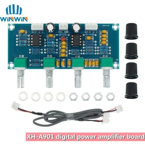 XH-A901 NE5532 Tone Board preamp Pre-amp With treble bass volume adjustment pre-amplifier Tone Controller For amplifier Board