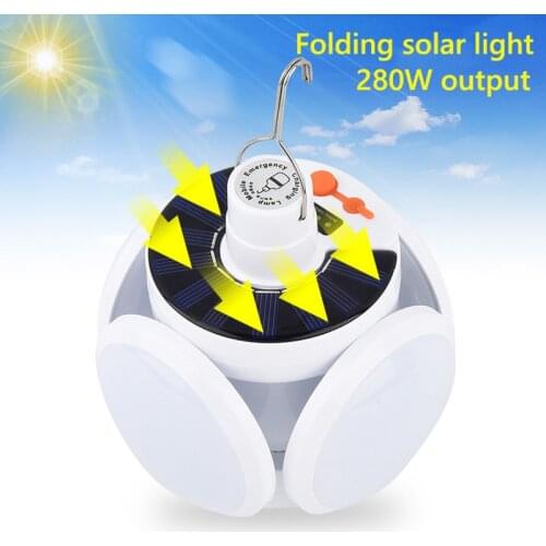 280W Solar LED Camping Lamp USB Rechargeable led Night Light Outdoor Emergency Lights Portable Searchlights Great Lantern