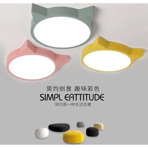 Nordic Oak Led Ceiling Lights Living Room Round Multicolor Alloy Led Ceiling Lamp Bedroom Led Ceiling Light Fixture 40cm