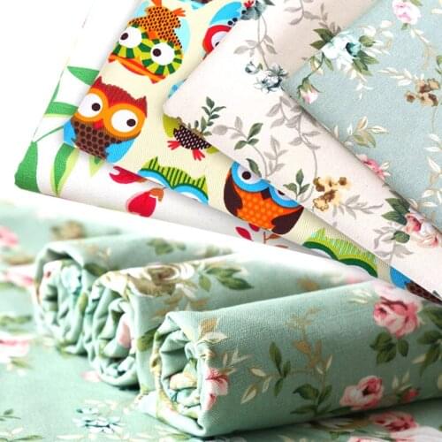 50*150CM Polyester Cotton Printed Canvas Fabric Thick Cartoon Pattern Fabric for Tablecloth Sofa Curtain Children Clothes DIY