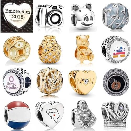 Memnon Jewelry 925 Sterling Silver Camera Limited Edition Pig Beads Charms Fit Eurpean Bracelets Banlges DIY Jewellery For Women