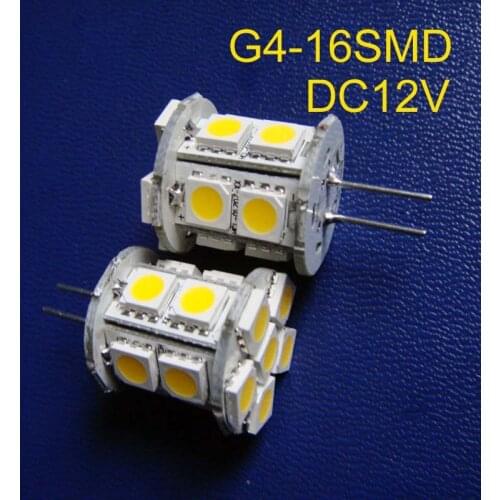 16SMD 5050 DC12V G4 led crystal lamp (free shipping 50pcs/lot)