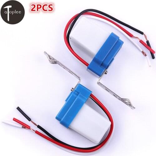 2 PCS AC/DC 12V AS-10 Dusk till Dawn Automatic Photocell Light Sensor Detector Switch Photo Control Auto On Off Photocell Light