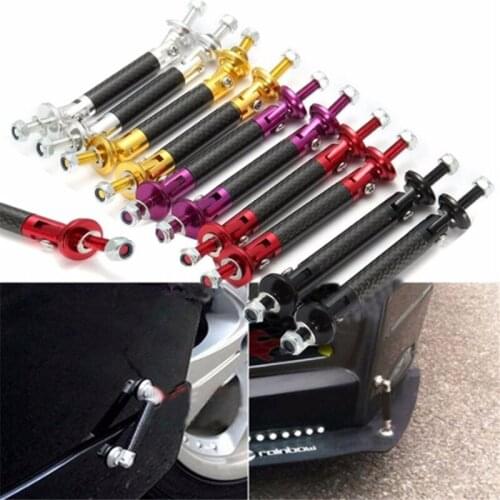 2021 New 2pcs Universal Racing Adjustable Front Rear Bumper Lip Splitter Support Bar Kit Racing Car Styling Tuning