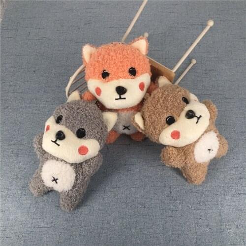 3Colors , 11CM Approx. Dog Cotton Stuffed Animal Toy Gift Girls Dog Doll