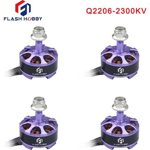 4pcs/Lot Flash Hobby Q2206 2300KV CW/CCW Brushless Motor For FPV RC Racing Drone