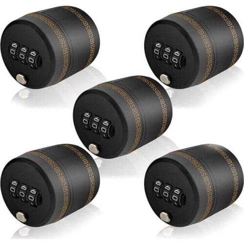 5 Pcs Wine Stoppers,Reusable Combination Lock for Wine Bottle Leak-Proof Wine Keep Fresh,Password Code Bottle Stopper
