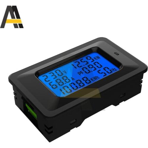 AC110-250V LCD Display Digital Current Voltage Voltmeter 0-100A 0-20A Power Energy Meter Multimeter Ammeter 100A Current Shunt