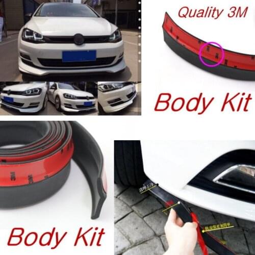 Bumper & Spoilers Lip Deflector Lips For Volkswagen Golf 3 4 5 6 7 Rabbit Caribe Cabrio / Front Skirt / Strip / Anti-Scratch