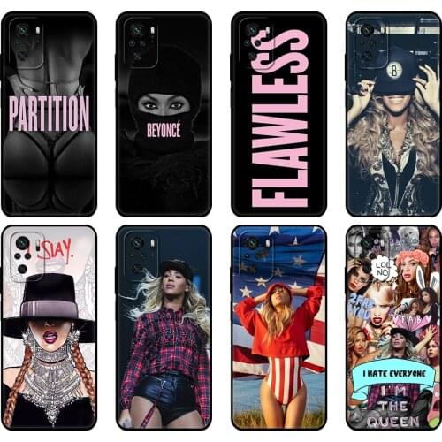 Black tpu Case For Xiaomi Redmi 9T Case Redmi Note 9T Note 10 Pro Case Beyonce I slay