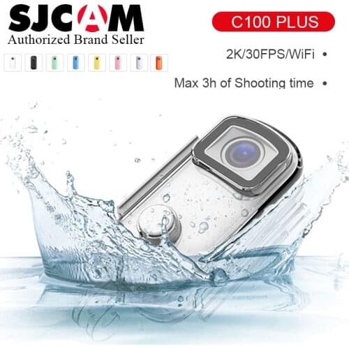 SJCAM C100 Plus Mini Action Camera Thumb Camera 2K 30FPS H.265 NTK96675 WiFi 30M Waterproof Sports DV Camera Webcam