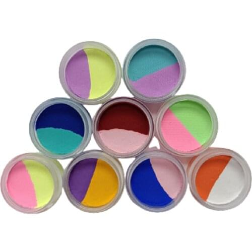 10g Fluorescent Face Painting Rainbow Cake Eyeliner Two Colors Neon Holiday Party Move Ment Sports Supplies