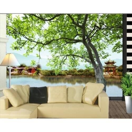 Beibehang Custom photo wallpaper mural large fresco wallpapers living room TV tree landscape 3d fresco wallpaper for walls 3 d