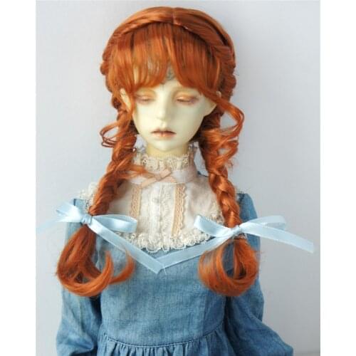 JD624 8-9inch 21-23CM Complex Double French Braids Synthetic mohair BJD doll wigs 1/3 SD Doll accessories