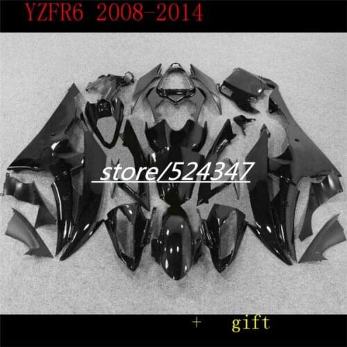 Black hot Fairing kit for YZFR6 08 09 10 11 12 13 14 YZF R6 2008 2014 YZF600 Fairings Motorcycle Accessories & Parts
