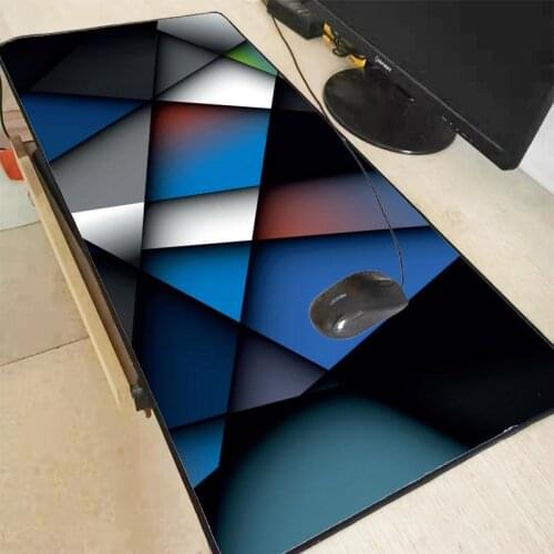 MRGBEST 900x400/800x300MM Large Gaming Mouse Pad Computer Gamer Lock Edge Stained Glass Abstract Mat Desk Pc Keyboard for Csgo