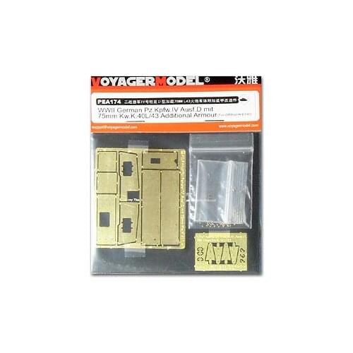 KNL HOBBY Voyager Model PEA174 4 tanker type D (Kw.K.40 L / 43) body attached armor transformation with etching pieces