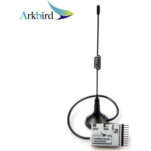 New item Arkbird 433MHz 10 Channel UHF FHSS Receiver with antenna for long range system Rc racing drone High quality only 26g