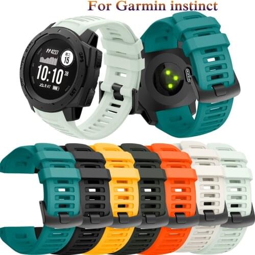 For Garmin Instinct Smart Watch Strap fashion soft Silicone Replacement Wrist bands Colorful Bracelet For Garmin Instinct Correa