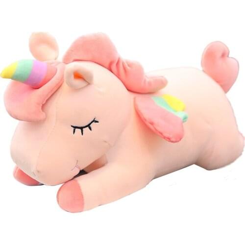 Pink White 40CM Unicorn Toys Soft Stuffed Animal & Plush Toys