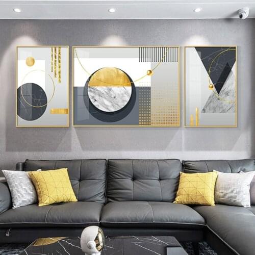 Modern Art Canvas Painting Abstract Geometric Poster Decoration Printing Waterproof Poster Picture Mural Gift 60X80CM