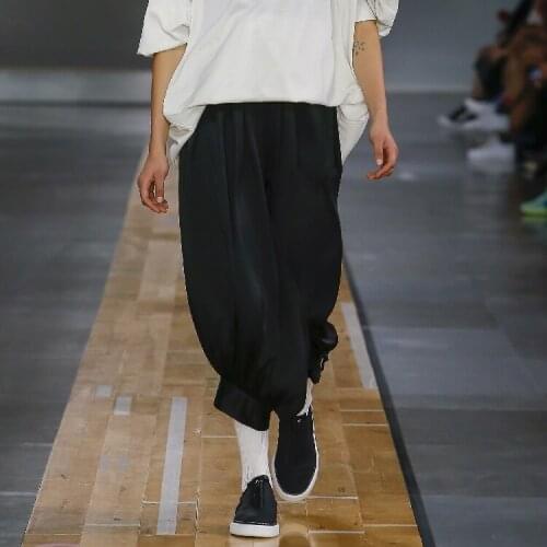 Self-made 2020 new mens casual pants harem pants runway style