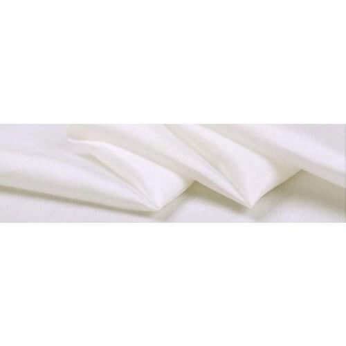 Howmay 100% pure silk fabric habotai 8m/m 45" 114cm natural white habutai for womens dress lining DIY handmade