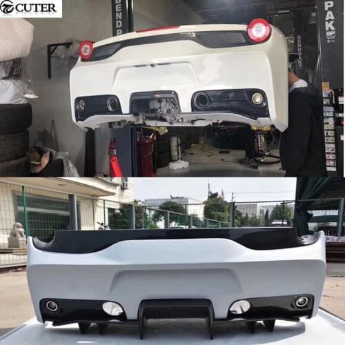 458 SP style Carbon fiber FRP rear bumper for Ferrari 458 SP style car body kit