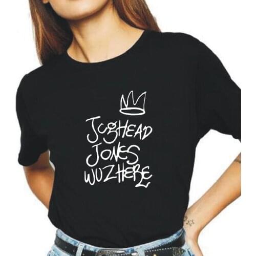 Jughead Jones Wuz Here Women Tshirt Cotton Casual Summer Short Sleeve Tee Shirt Femme Harajuku T Shirt Women Tops Camiseta Mujer