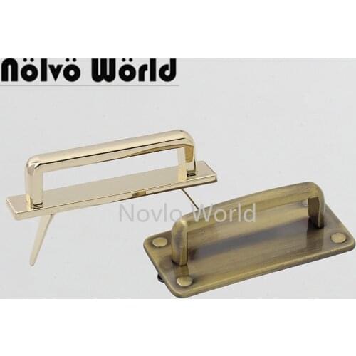 10-50 pieces 2 sizes 35mm 38mm inner brush antique color metal arch bridge for man briefcase chain purse connector bag parts