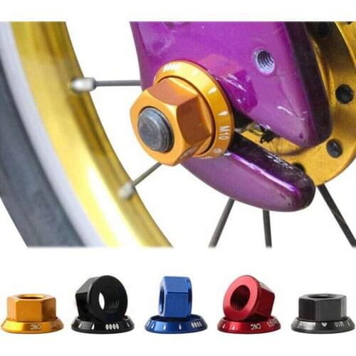 Hot Sale 2pcs/bag Bicycle Hub Nut M10 Fixed Gear MTB Road Bike Screw Bolt Aluminum Alloy Dropshipping