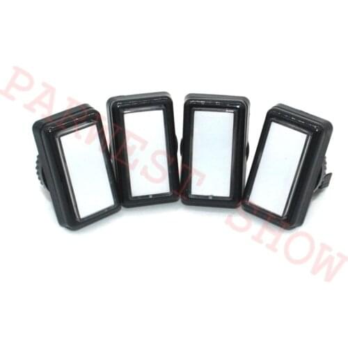 8PCS / Lot 46*27mm Rectangle Arcade Button Illuminated Push Button Switch/White Arcade Buttons for Coin Operated Game Machine
