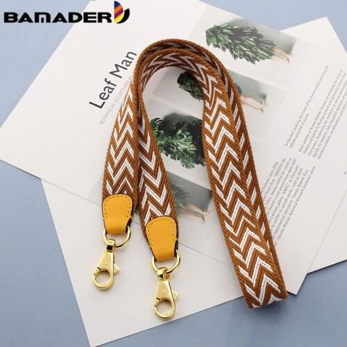 BAMADER Canvas 2.7cm Bag Strap Women Shoulder Strap For Bucket Bag Handbag Diagonal Stripes Shoulder Bag Strap Belt Accessories
