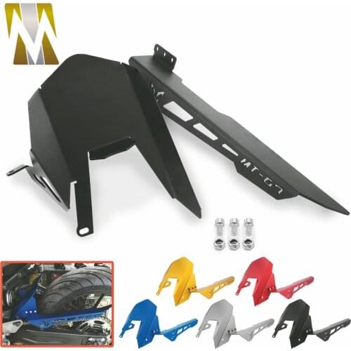 Motorcycle Rear Tire Hugger Fender Mudguard For Yamaha FZ07 FZ-07 MT07 MT-07 mt 07 2013 2014 2015 2016 2017 Chain Guard Cover