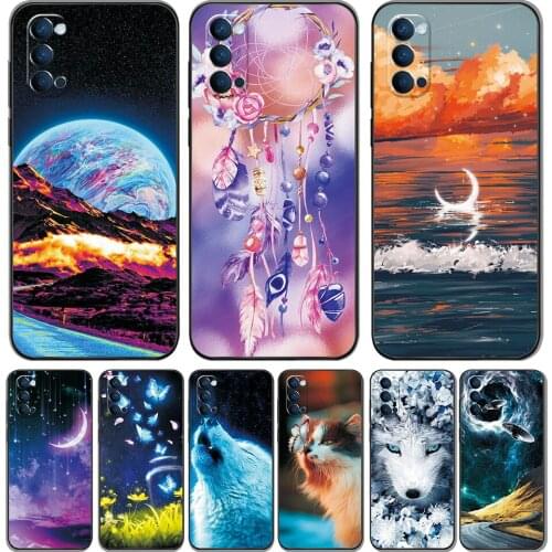 For OPPO Reno4 5G Case Silicone Soft Case For OPPO Reno4 Pro 5G Cool Fashion Pattern Phone Shell on OPPO Reno4 Back Cover Animal