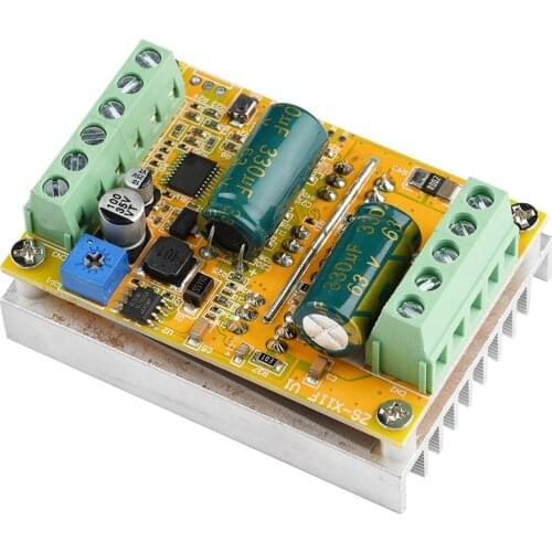 DC 6.5-50V 380W BLDC Three-phase DC Brushless Motor Hallless Motor Driver board PWM Signal input PLC 0-5V analog