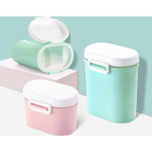 Baby Food Storage Food Container PP Latex Free Babies Storage Box Bins Patchwork For Baby Milk Powder