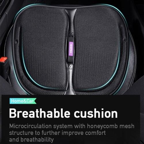 Gel Enhanced Car Seat Cushion Memory Foam Seat Pad with 3D Breathable Non-Slip Net for Tailbone Pain Office Car