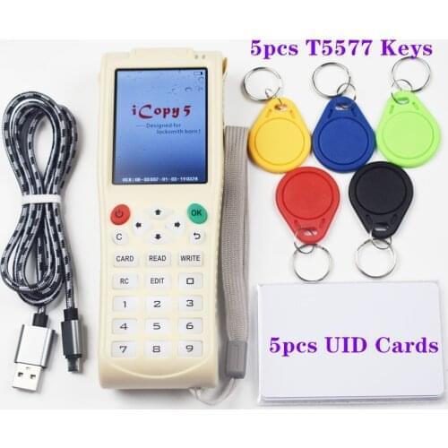 Version Newest iCopy 5 RFID NFC Copier IC ID Reader Writer Duplicator English iCopy5 with Full Decode Function Smart Card Key