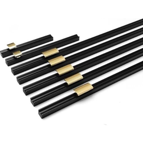 K Gold Aluminum Alloy Mobile Door Handle Black Bedroom Cabinet Door Handle Wardrobe Drawer Knob Home Decoration Furniture Handle