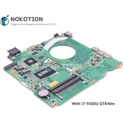 NOKOTION DAY11AMB6E0 794986-501 794986-001 For HP Pavilion 15 15-P Laptop Motherboard I7-5500U CPU GT840M graphics
